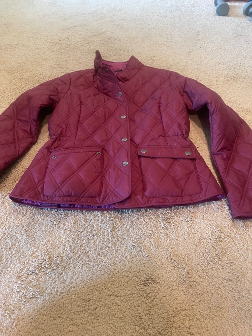 Eddie Bauer Quilted Plum-Purple Jacket